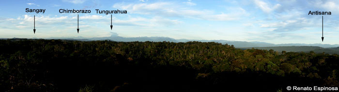 andes mountain range. Western View from Tower